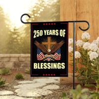America 250 Anniversary 250 YEARS Protest Garden Flag, Freedom, No Kings In America, Protect Democracy, Anti-Trump, Anti Fascist Flag
