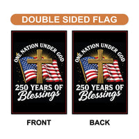 America 250 Anniversary 250 YEARS Protest Garden Flag, Freedom, No Kings In America, Protect Democracy, Anti-Trump, Anti Fascist Flag