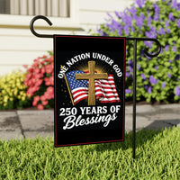 America 250 Anniversary 250 YEARS Protest Garden Flag, Freedom, No Kings In America, Protect Democracy, Anti-Trump, Anti Fascist Flag