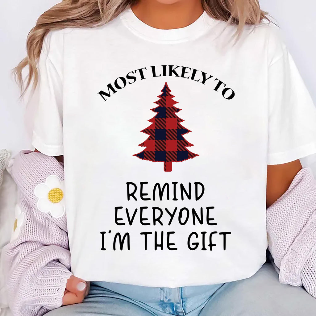 Family Christmas Shirt, Buffalo Plaid Most Likely To Shirt, Funny Christmas Party Tee