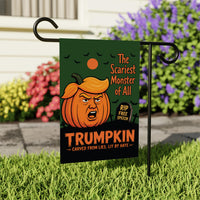 Trumpkin Halloween Protest Garden Flag, Double Sided, No Kings In America, Protect Democracy, Anti-Trump Flag, Resist Fascist Flag