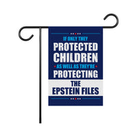 The Epstein Files Protest Garden Flag, Double Sided, No Kings In America, Protect Democracy, Anti-Trump Flag, Anti Fascist Flag