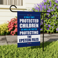 The Epstein Files Protest Garden Flag, Double Sided, No Kings In America, Protect Democracy, Anti-Trump Flag, Anti Fascist Flag