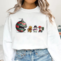Funny Gingerbread Cookie Sweatshirt, Christmas Ornament Shirt, Cute Holiday Snack Sweatshirt