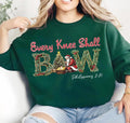 Nativity Scene Sweatshirt, Trendy Christmas Santa Shirt, Every Knee Shall Bow Christmas Sweatshirt