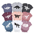 Custom Dinosaur Family Shirt, Matching Family Saurus Shirt, Auntie Saurus Tee