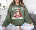 Santa Six Seven Christmas Hoodie, Six Seven Shirt, 6 7 Christmas Hoodie