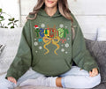 Coquette Christmas Teacher Hoodie, Merry Christmas Teacher Shirt, Christmas Teacher Coquette Bow Hoodie