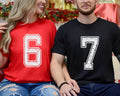 6 7 Funny Trendy Shirt, Six Seven Shirt, Couple Meme Tee, Trendy Viral Shirt