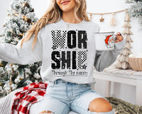 Worship Through The Worry Sweatshirt, Jesus Bible Verse Tee, Christian God Sweatshirt