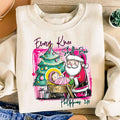 Nativity Scene Sweatshirt, Watercolor Baby Jesus Shirt, Every Knee Shall Bow Christmas Sweatshirt