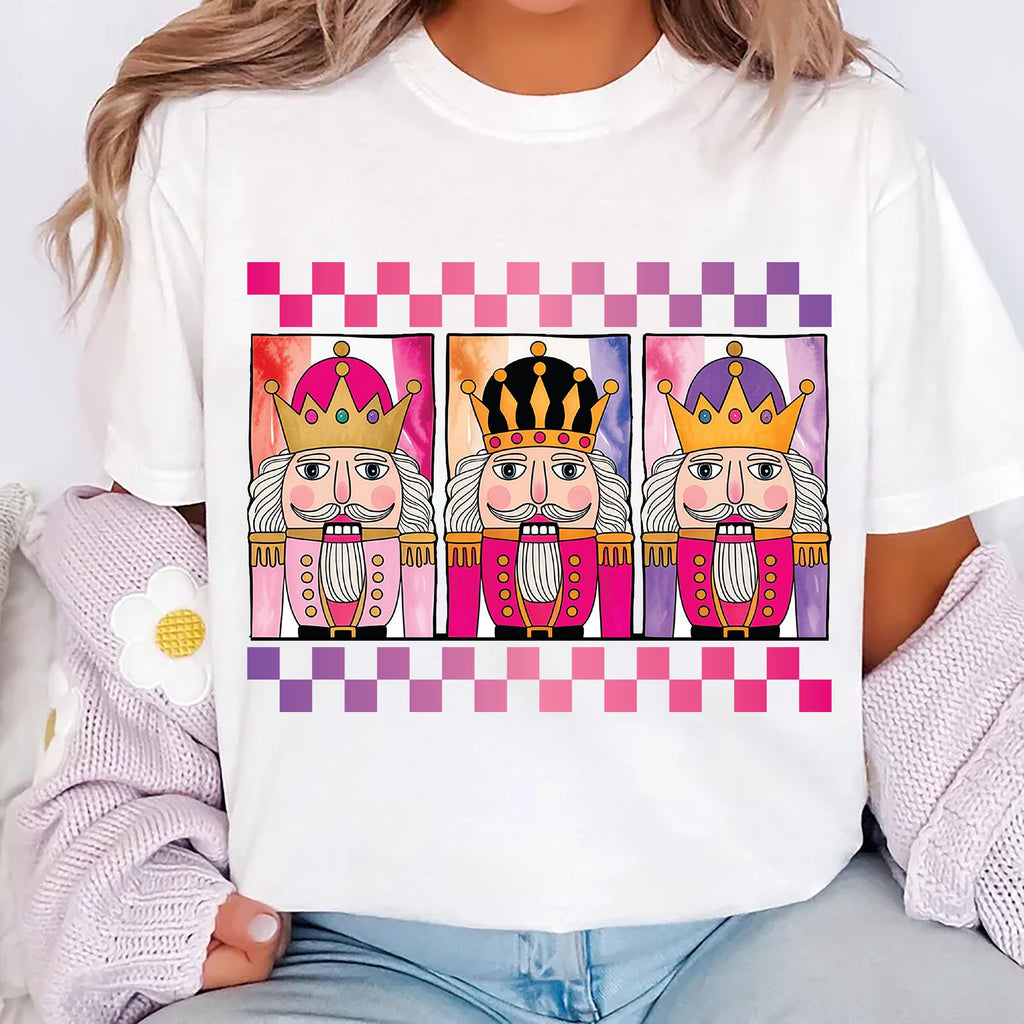 Christmas Nutcracker Shirt, Preppy Coquette Christmas Shirt, Santa Claus Tee