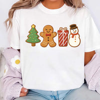 Cute Gingerbread Cookies Shirt, Women's Christmas Shirt, Merry Christmas Tee