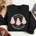 Farm Fresh Christmas Tree Sweatshirt, Christmas Tree Cake Shirt, Christmas Cake Sweatshirt