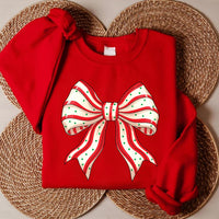 Christmas Snacks Coquette Sweatshirt, Trendy Christmas Shirt, Christmas Sweatshirt