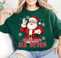 Funny Six Seven Meme Christmas Santa Sweatshirt, Viral Funny Santa Saying 6 7 Shirt, Humor Christmas Sweatshirt