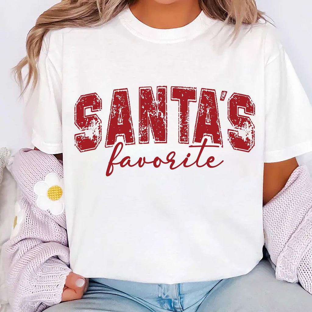 Santa's Favorite Christmas Shirt, Christmas Shirt, Women's Christmas Tee