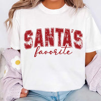 Santa's Favorite Christmas Shirt, Christmas Shirt, Women's Christmas Tee