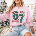Funny Six Seven Meme Christmas Sweatshirt, Viral Funny Saying 6 7 Shirt, Internet Joke Sweatshirt