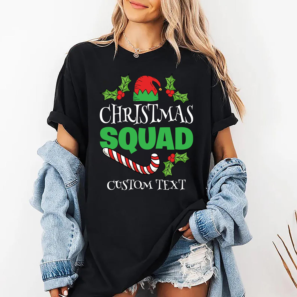 Matching Family Christmas Squad Shirt, Custom Christmas Shirt, Family Christmas Squad Tee for Women Men
