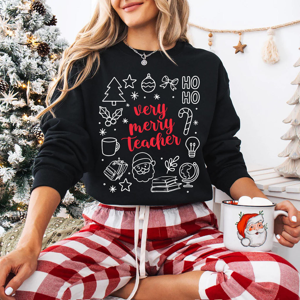 Christmas Teacher Sweatshirt, Christmas Gift for Teacher Shirt, Teacher Claus Sweatshirt