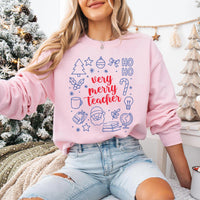 Christmas Teacher Sweatshirt, Christmas Gift for Teacher Shirt, Teacher Claus Sweatshirt