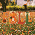 Fall Pumpkin Garden Stakes, Outdoor Harvest Yard Signs, Autumn Thanksgiving Lawn Décor for Patio, Walkway & Seasonal Outdoor Home Decoration