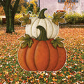 Pumpkin Garden Stake, Welcome Fall Yard Sign, Outdoor Harvest Pumpkin Lawn Décor for Thanksgiving, Halloween & Autumn Patio Decoration