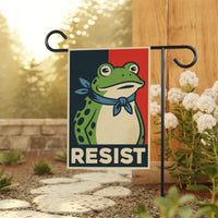 Portland Frog Anti-ICE Protest Garden Flag, Double Sided, No Kings In America, Protect Democracy, Anti-Trump Flag, Resist Fascism Flag