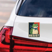 Portland Frog Anti-ICE Protest Magnet, Protect Democracy, Anti-Trump, No Kings Protest Sign, Resist Fascism Vehicle Magnet, 6" x 4.5"