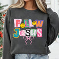 Follow Jesus Sweatshirt, Coquette Jesus Shirt, Christian Sweatshirt