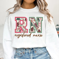 Christmas Registered Nurse Sweatshirt, Nurse Shirt for Christmas, Christmas Crew Nurse Sweatshirt