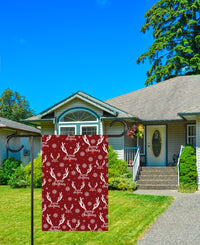 Subtle Anti-Trump Christmas Garden Flag, F*ck Trump, Resist Fascism Yard Flag, Protest MAGA Political Decor, Christmas Lights Outdoor Flag