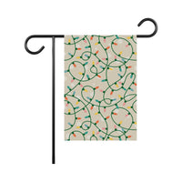 Subtle Anti-Trump Christmas Garden Flag, F*ck Trump, Resist Fascism Yard Flag, Protest MAGA Political Decor, Christmas Lights Outdoor Flag