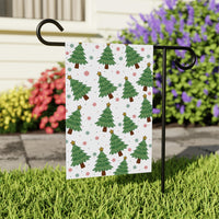 Subtle Anti-Trump Christmas Garden Flag, F*ck Trump, Resist Fascism Yard Flag, Protest MAGA Political Decor, Christmas Tree Outdoor Flag