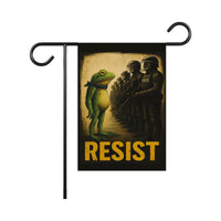 Portland Frog Anti-ICE Protest Garden Flag, Double Sided, No Kings In America, Protect Democracy, Anti-Trump Flag, Resist Fascism Flag