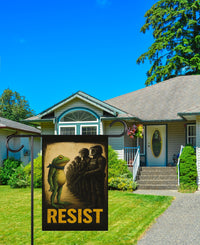 Portland Frog Anti-ICE Protest Garden Flag, Double Sided, No Kings In America, Protect Democracy, Anti-Trump Flag, Resist Fascism Flag