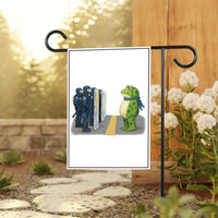 Portland Frog Anti-ICE Protest Garden Flag, Double Sided, No Kings In America, Protect Democracy, Anti-Trump Flag, Resist Fascism Flag