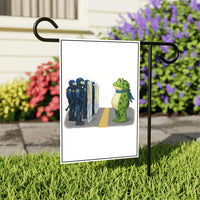 Portland Frog Anti-ICE Protest Garden Flag, Double Sided, No Kings In America, Protect Democracy, Anti-Trump Flag, Resist Fascism Flag