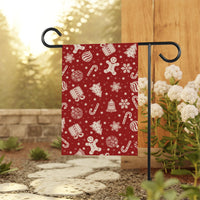 Subtle Anti-Trump Christmas Garden Flag, F*ck Trump, Resist Fascism Yard Flag, Protest MAGA Political Decor, Xmas Candy Canes Outdoor Flag