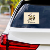 Frog Dragonfly Turtle Halloween Protest Vinyl Sticker, Anti-Trump, No Kings Protest Sign, Resist Fascism Bumper Sticker, 6" x 4.5"