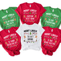 Funny Most Likely To Christmas 2025 Shirt, Matching Family Christmas Tee, Quotes T-shirt