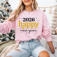 Happy New Year 2026 Sweatshirt, New Year 2026 Family Shirt, New Year Family Matching Sweatshirt