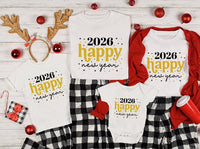 Happy New Year 2026 Shirt, New Year 2026 Family Shirt, New Year Family Matching Tee