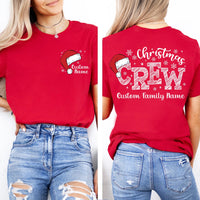 Custom Christmas Family Crew Sweatshirt, Custom Name Shirt, Family Name Sweatshirt, Front Back