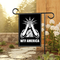 No Kings In America Garden Flag, Double Sided, WTF America, Democracy Not Oligarchy, Anti-Trump, Resist Racism Flag, Resist Fascism Flag