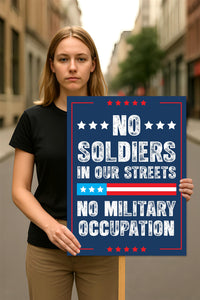 No Kings In America Protest Sign, Anti-Trump, WTF America, Democracy Not Oligarchy Political Activist Poster Resist Fascism Rally Sign
