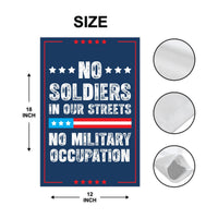 No Kings In America Garden Flag, Double Sided, WTF America, Democracy Not Oligarchy, Anti-Trump, Resist Racism Flag, Resist Fascism Flag