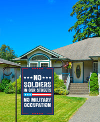 No Kings In America Garden Flag, Double Sided, WTF America, Democracy Not Oligarchy, Anti-Trump, Resist Racism Flag, Resist Fascism Flag