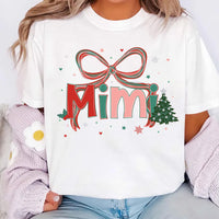 Custom Preppy Family Christmas Shirt, Personalized Name Xmas Shirt, Matching Holiday Tee